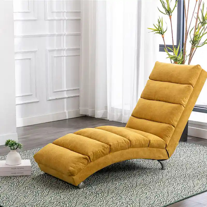 Chaise longue da massaggio in lino per interni