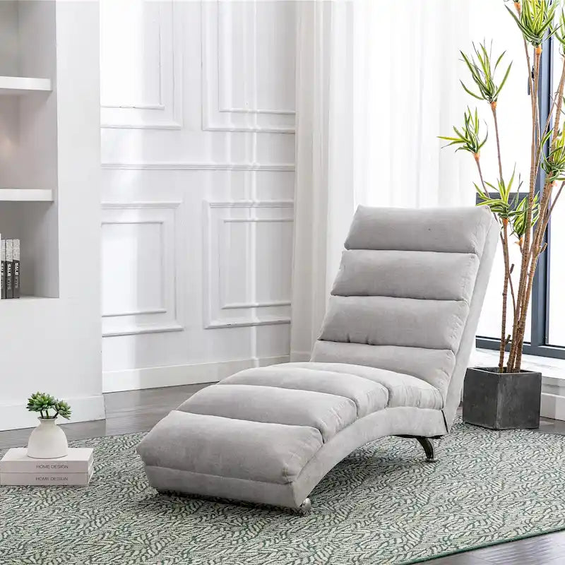 Chaise longue da massaggio in lino per interni