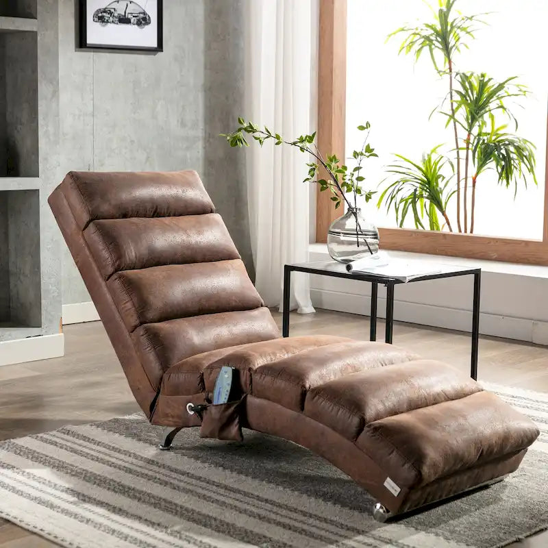 Chaise longue da massaggio in lino per interni