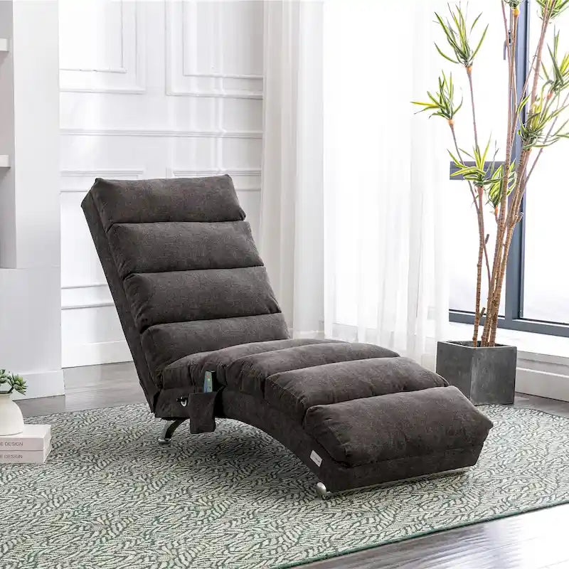 Chaise longue da massaggio in lino per interni