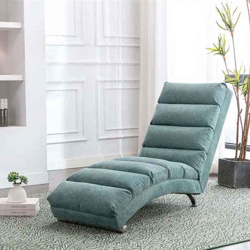 Chaise longue da massaggio in lino per interni