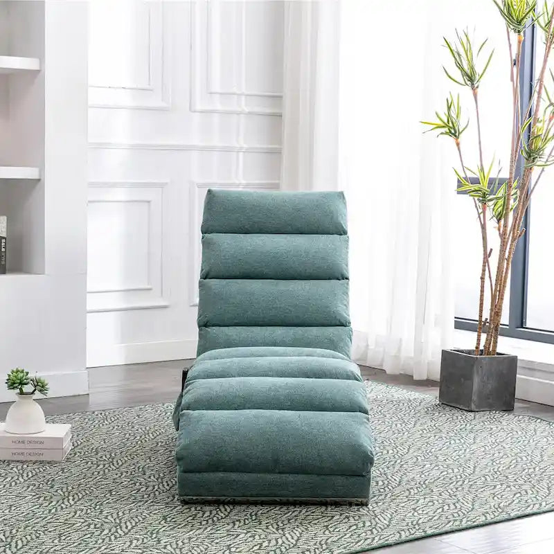 Chaise longue da massaggio in lino per interni