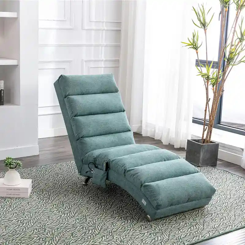 Chaise longue da massaggio in lino per interni