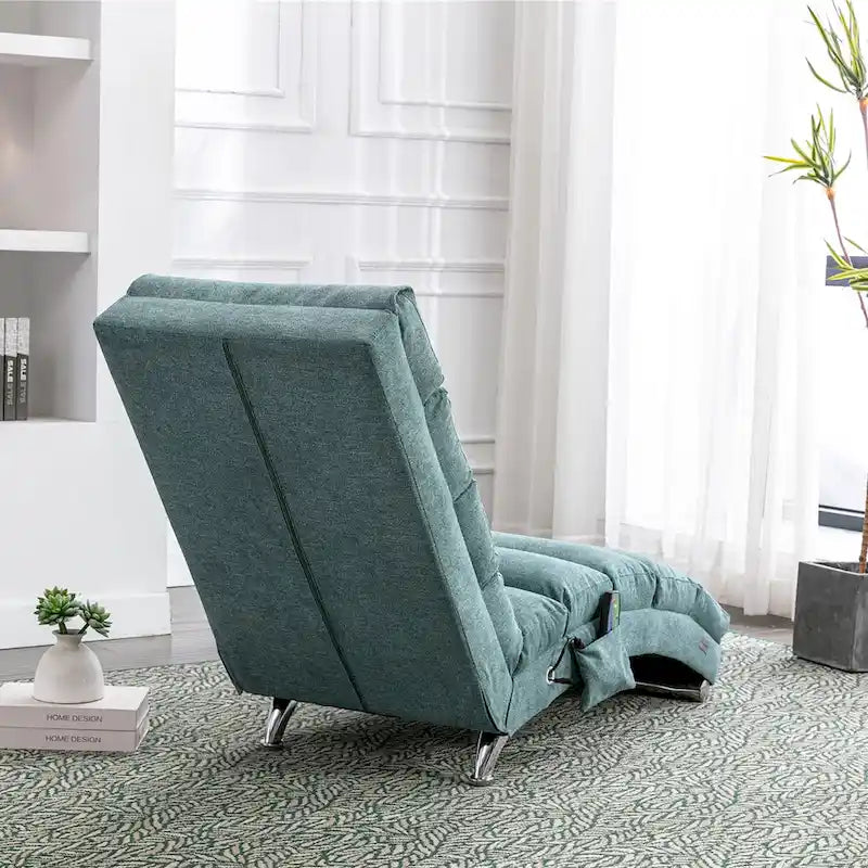 Chaise longue da massaggio in lino per interni