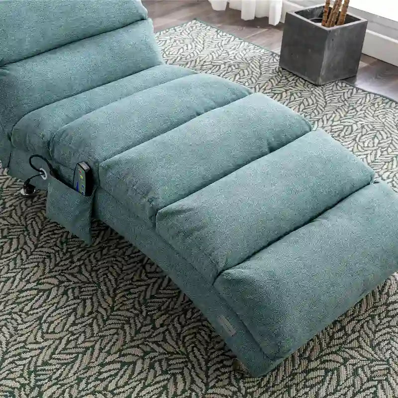 Chaise longue da massaggio in lino per interni