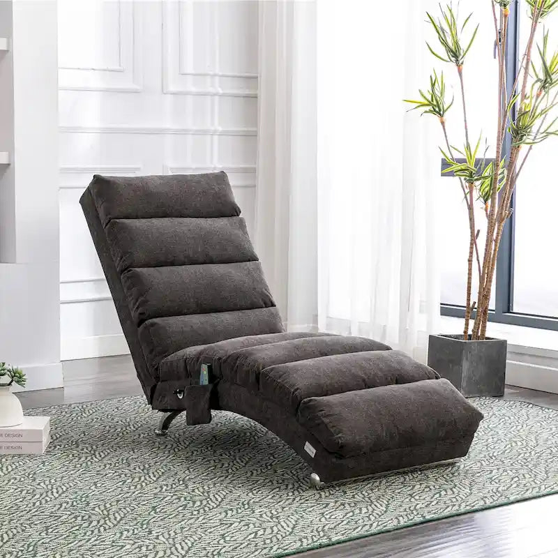 Chaise longue da massaggio in lino per interni