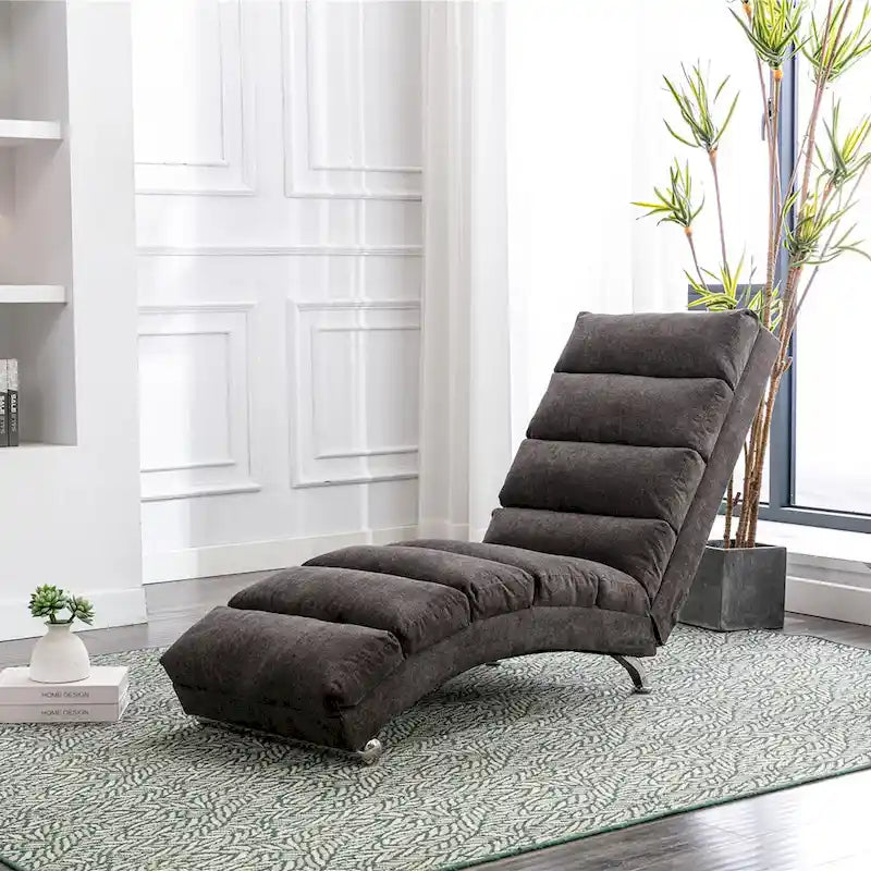 Chaise longue da massaggio in lino per interni