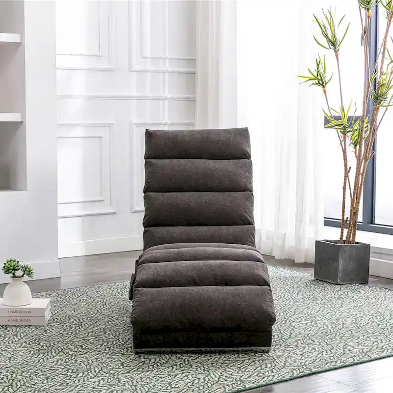 Chaise longue da massaggio in lino per interni