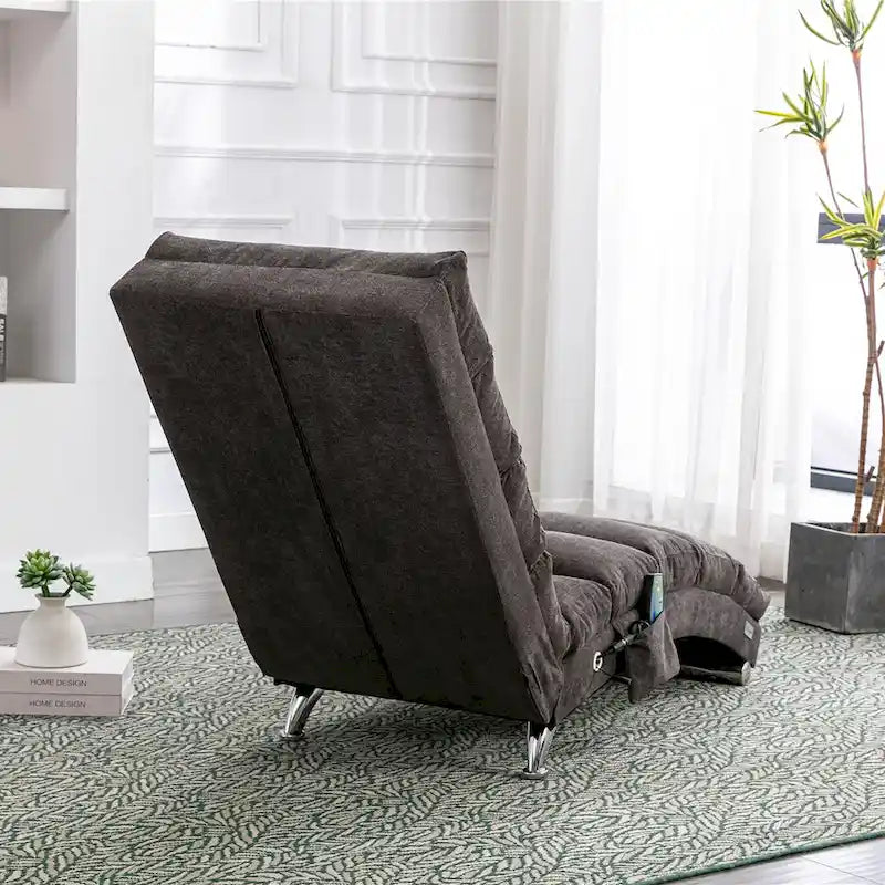 Chaise longue da massaggio in lino per interni