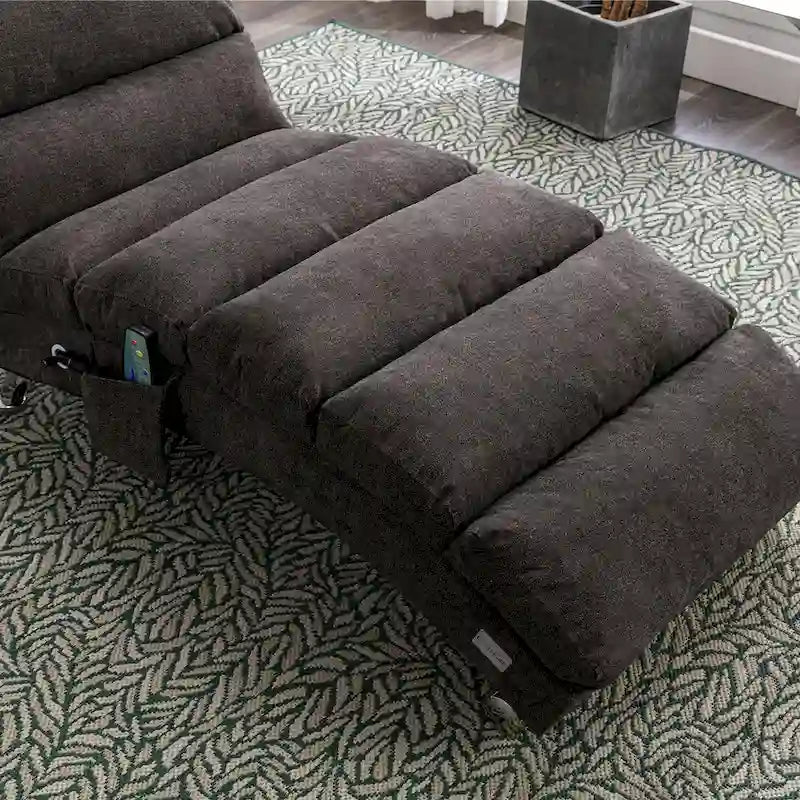 Chaise longue da massaggio in lino per interni