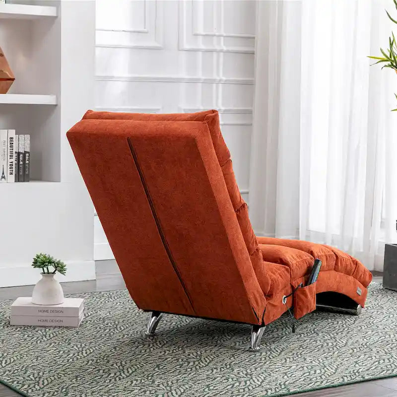 Chaise longue da massaggio in lino per interni