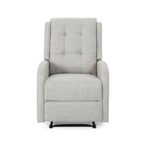 Poltrona reclinabile manuale standard larga 24.75, comoda per soggiorno o camera da letto, beige