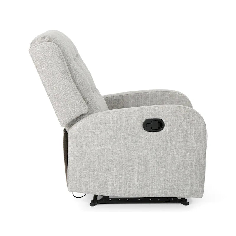 24.75 Wide Manual Standard Recliner, Cozy Recliner for Living Room, Bedroom, Beige