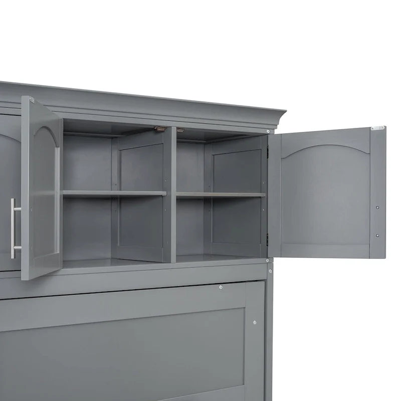 Queen Smart Murphy Bed with Wardrobe & Storage, Customizable System