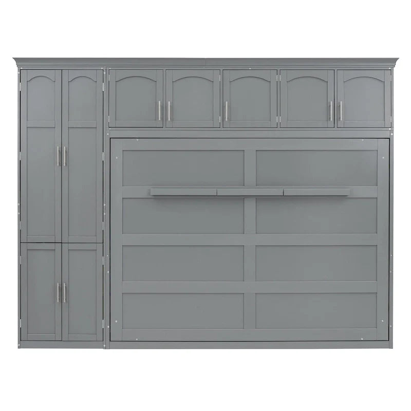 Queen Smart Murphy Bed with Wardrobe & Storage, Customizable System