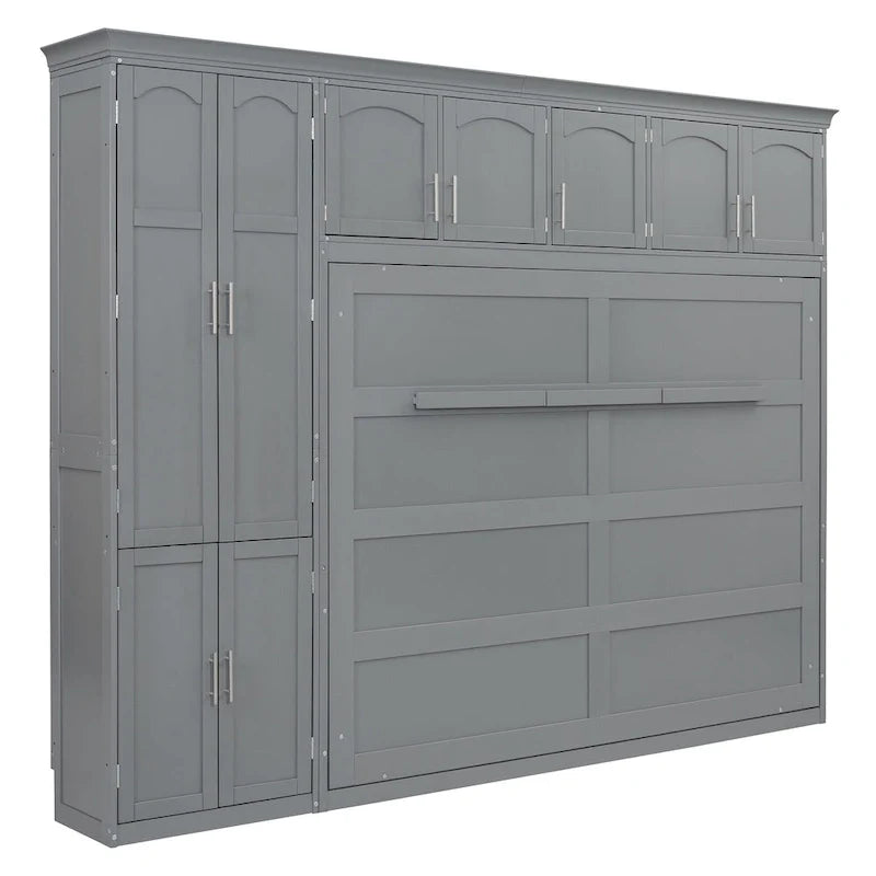 Queen Smart Murphy Bed with Wardrobe & Storage, Customizable System