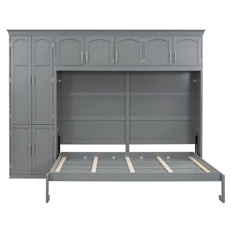 Queen Smart Murphy Bed with Wardrobe & Storage, Customizable System