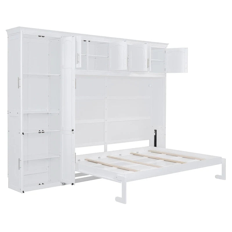 Queen Smart Murphy Bed with Wardrobe & Storage, Customizable System