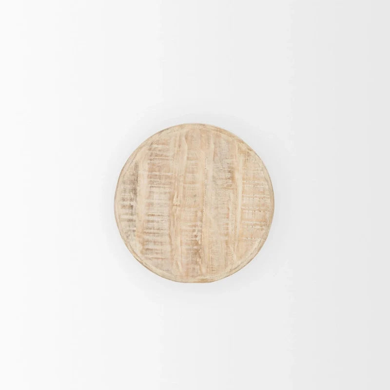 Small Blonde Wood End Table