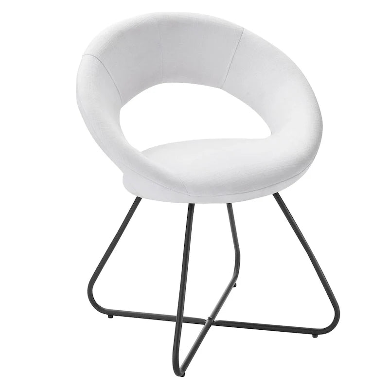 Upholstered Fabric Dining Chair Set of 2