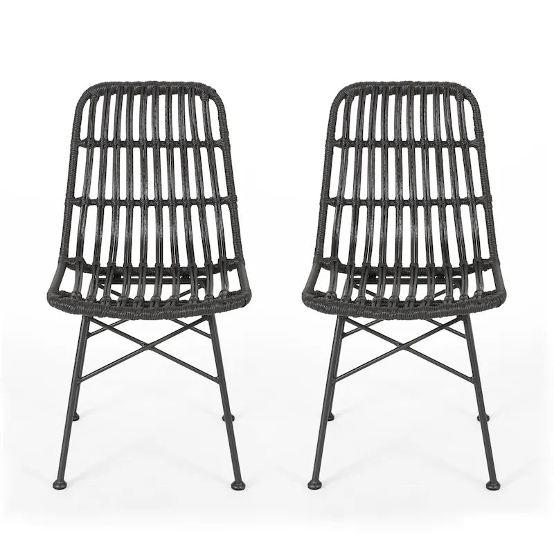 Wicker Dining Chairs (Set of 2)