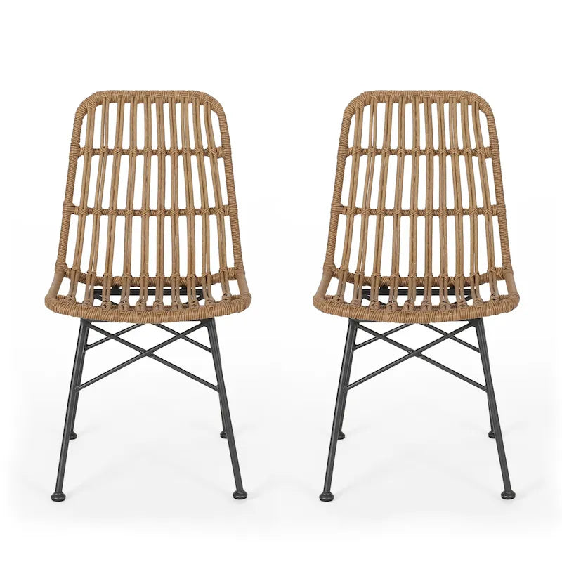 Wicker Dining Chairs (Set of 2)