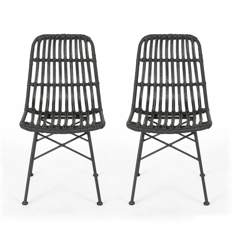 Wicker Dining Chairs (Set of 2)