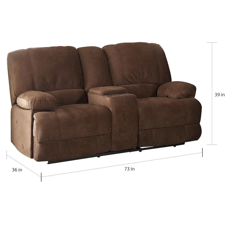 Upholstered Reclining Loveseat
