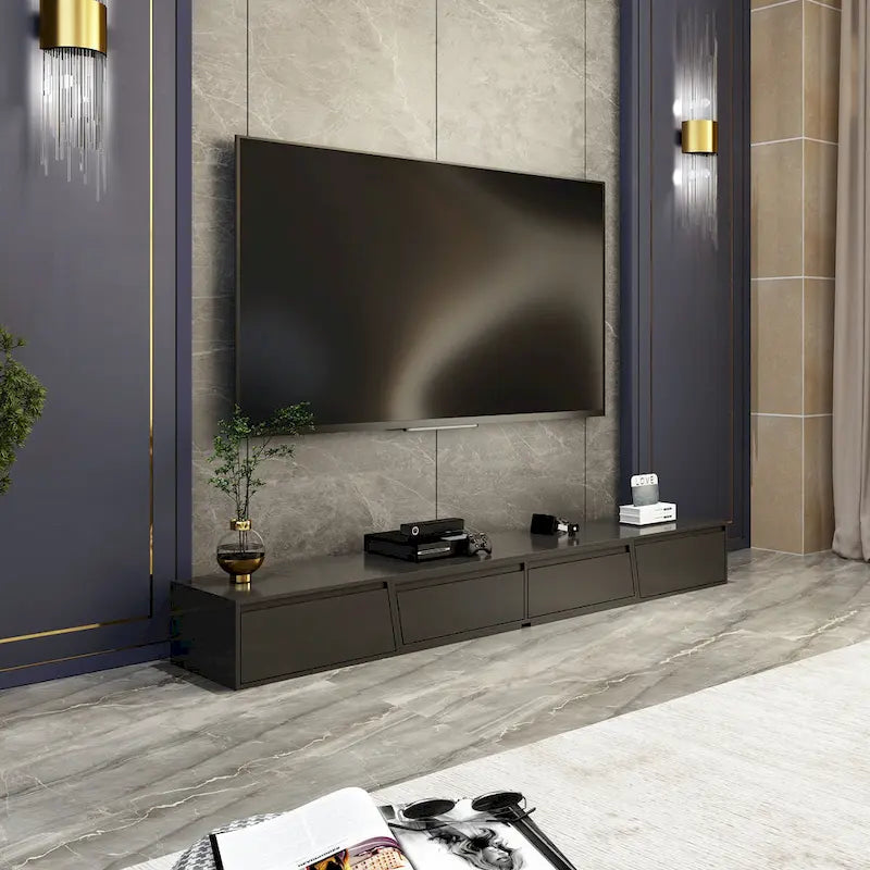 TV Stand Modern Extendable TV Stand in Stretch for TVs up to 120