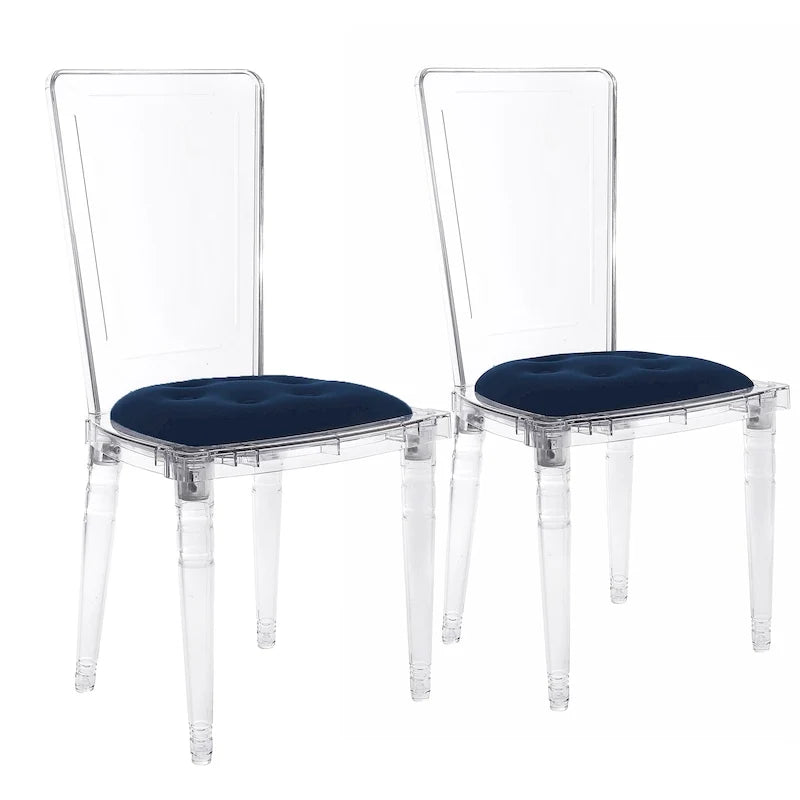 Transparent Acrylic Dining Chair (Set of 2)