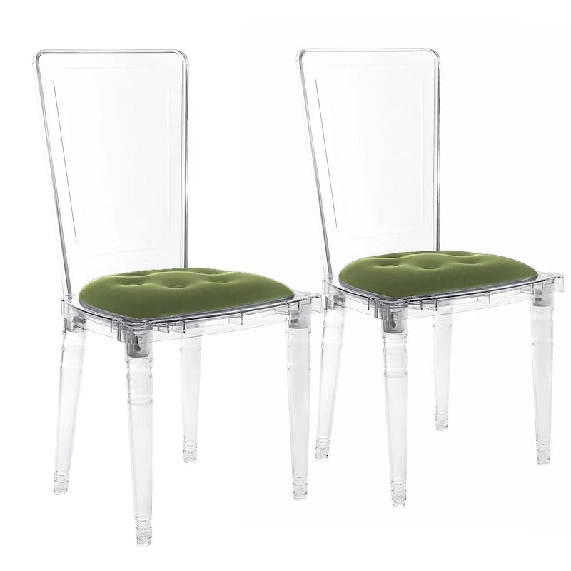 Transparent Acrylic Dining Chair (Set of 2)