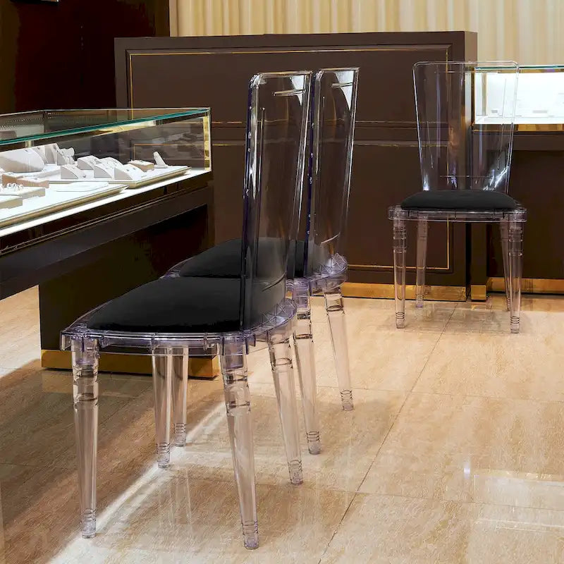 Transparent Acrylic Dining Chair (Set of 2)