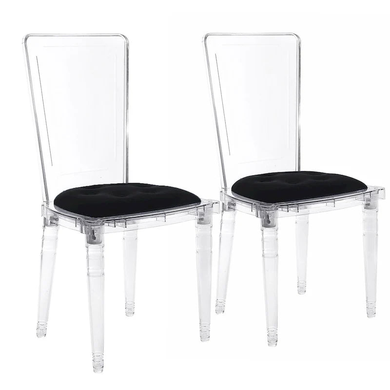 Transparent Acrylic Dining Chair (Set of 2)