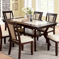 64-inch Wood Dining Table with Shelf