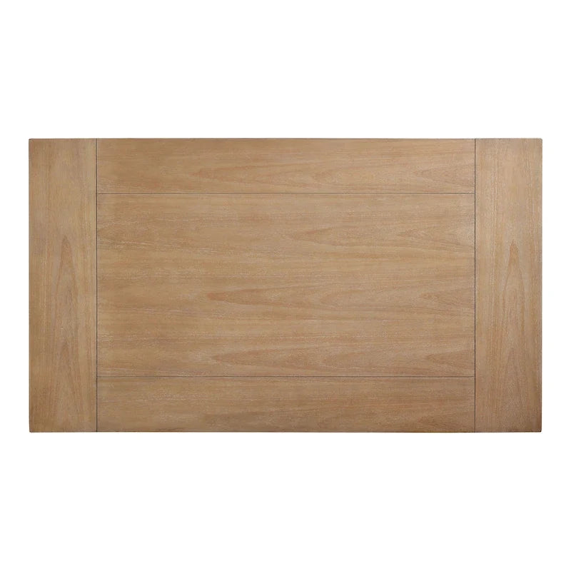 64-inch Wood Dining Table with Shelf