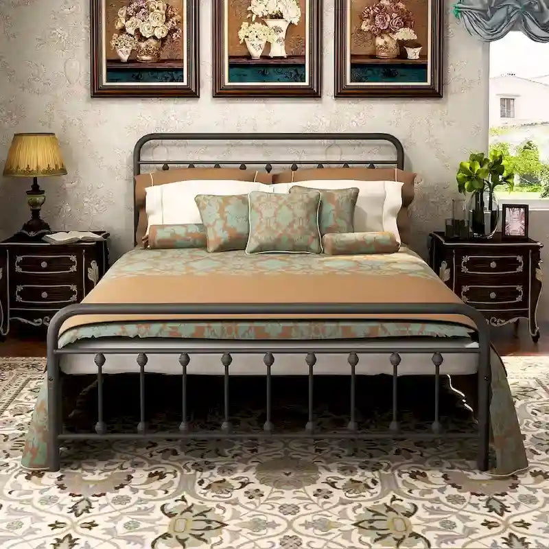 Struttura letto in metallo stile