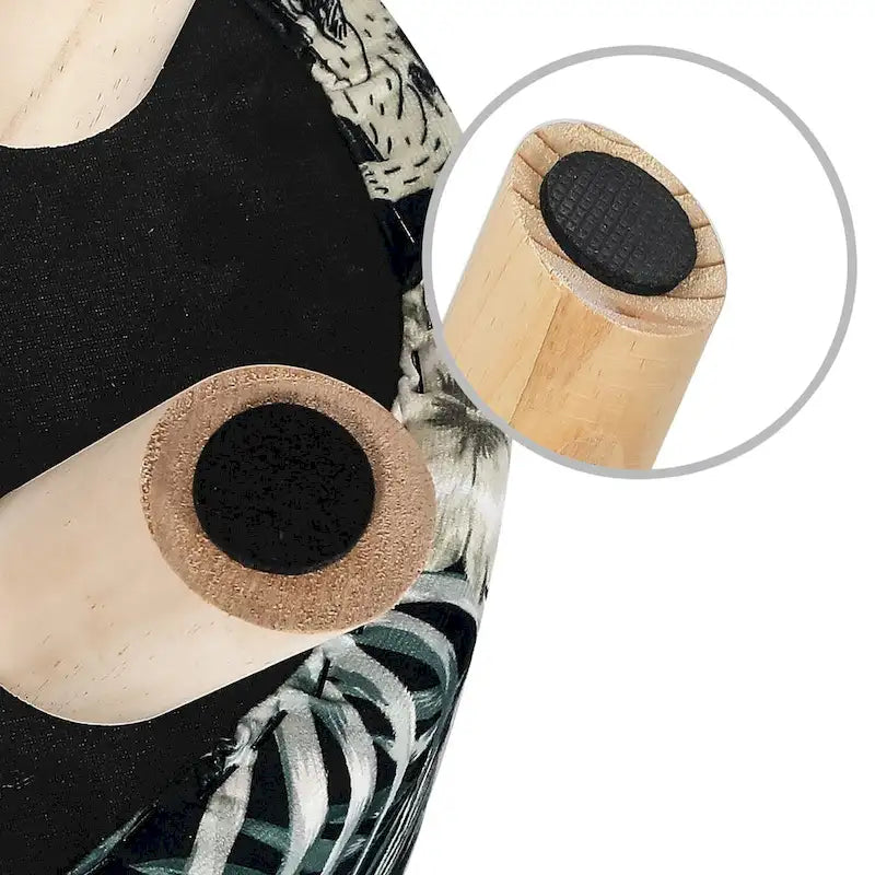 Modern Round Ottoman Foot Rest Footstool Velvet Fabric Padded
