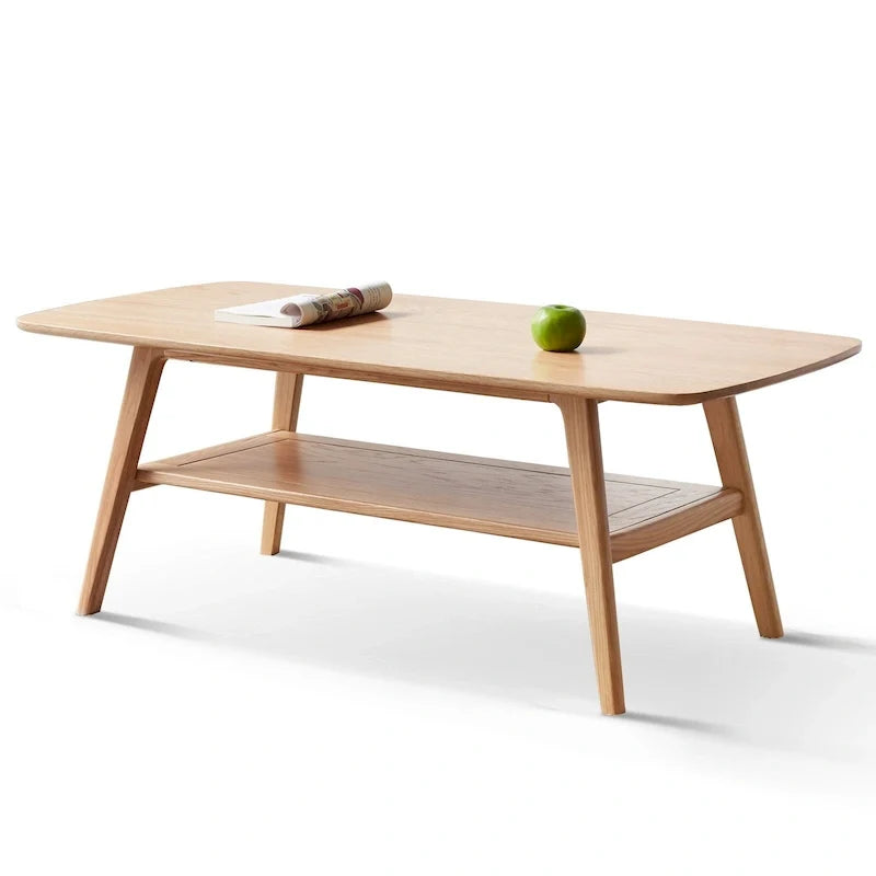 Tavolino da salotto con piano in legno massello al 100%