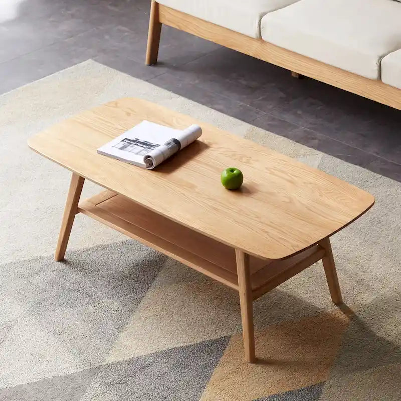 Tavolino da salotto con piano in legno massello al 100%