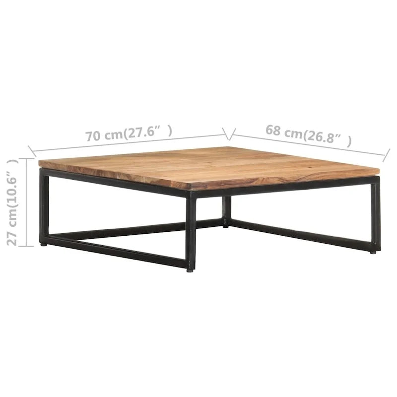 Nesting Coffee Tables 2 pcs Solid Acacia Wood