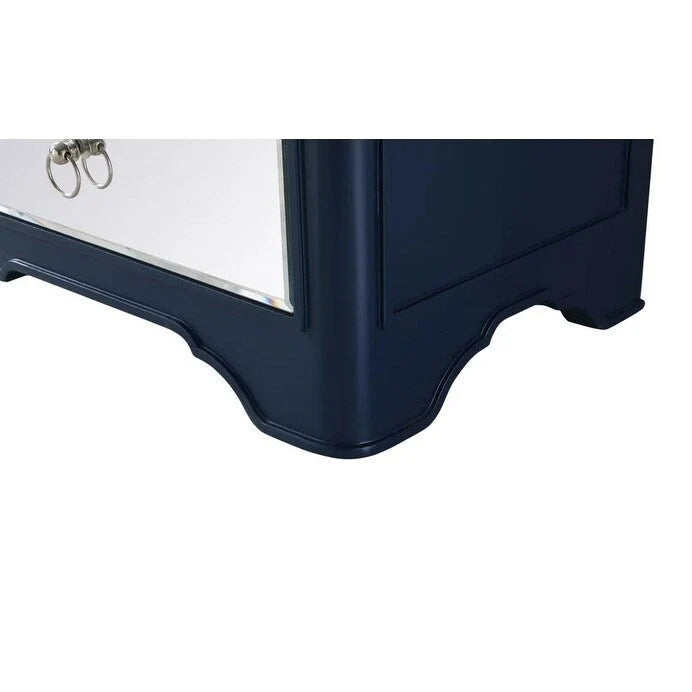 3-Drawer Mirrored Accent Chest