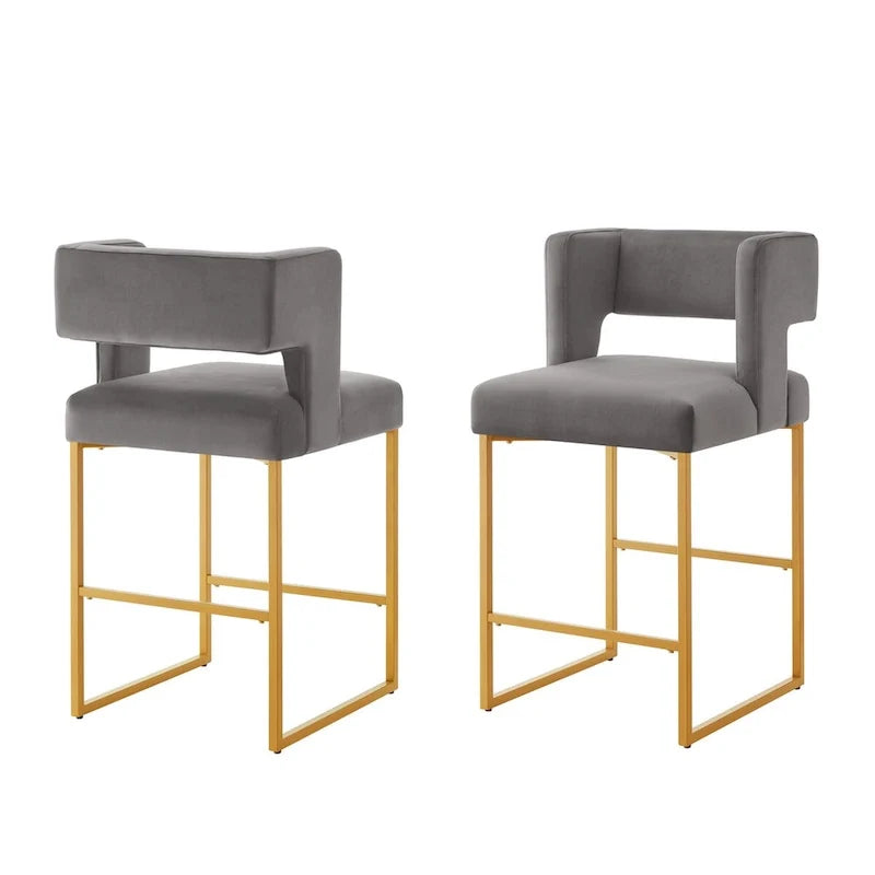 Modern Fashion Counter Height Bar Stools Set of 2