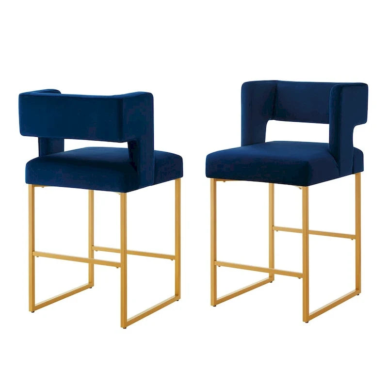 Modern Fashion Counter Height Bar Stools Set of 2