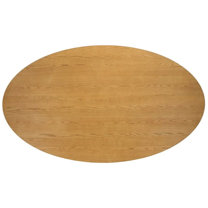 Tavolo da pranzo ovale in legno da 79 pollici - Naturale - 79Wx46Dx30H
