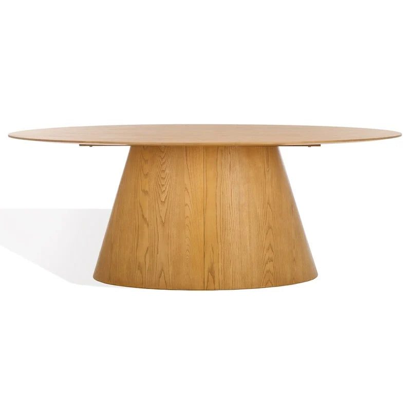 79-inch Oval Wood Dining Table - Natural - 79Wx46Dx30H